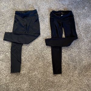 Black leggings x 2 pairs